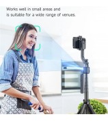 C17 Smart AI Tracking Anti-Shake Gimbal Tripod Selfie Stick Quad-Leg Stand with Dual Fill Light