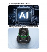P03 Smart AI Follow Gimbal Face Tracking Phone Holder Desktop Free Rotation Photography Stabilizer