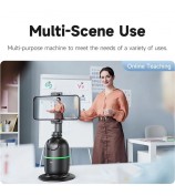 P03 Smart AI Follow Gimbal Face Tracking Phone Holder Desktop Free Rotation Photography Stabilizer