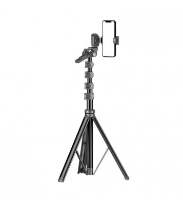 C06 1.83m Extendable Tripod Phone Camera Floor Stand Aluminum Alloy Bluetooth Selfie Stick