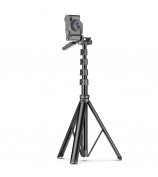 C06 1.83m Extendable Tripod Phone Camera Floor Stand Aluminum Alloy Bluetooth Selfie Stick