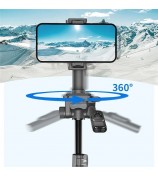 C06 1.83m Extendable Tripod Phone Camera Floor Stand Aluminum Alloy Bluetooth Selfie Stick