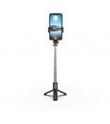 H8 3 in 1 Selfie Stick Phone Tripod Extendable Monopod with Bluetooth Remote for Smartphone Selfie Stick - Black