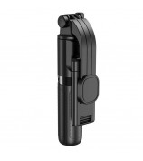 H8 3 in 1 Selfie Stick Phone Tripod Extendable Monopod with Bluetooth Remote for Smartphone Selfie Stick - Black