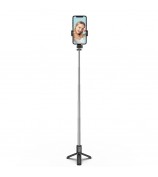 H8 3 in 1 Selfie Stick Phone Tripod Extendable Monopod with Bluetooth Remote for Smartphone Selfie Stick - Black