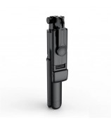 S03-S For Live Broadcast Bluetooth Selfie Stick Telescopic Handheld Monopod + Hidden Tripod with Fill Light