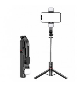 L13d 1160mm Dual Fill Lights Version - Dimmable Wireless Multi-Functional Extendable Selfie Stick Selfie Tripod Stand