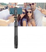 L16 34-153cm Extendable Selfie Stick Tripod Stand Camera Gimbal Stabilizer Phone Clip Holder Wireless Bluetooth Remote Control with Dual Lights