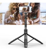L16 34-153cm Extendable Selfie Stick Tripod Stand Camera Gimbal Stabilizer Phone Clip Holder Wireless Bluetooth Remote Control with Dual Lights