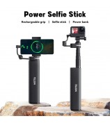 TELESIN TE-CSS-001 10000mAh Power Bank Selfie Stick Charging Handle Grip for GoPro / Sports Camera / Smart Phone