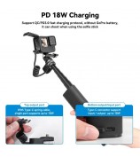TELESIN TE-CSS-001 10000mAh Power Bank Selfie Stick Charging Handle Grip for GoPro / Sports Camera / Smart Phone