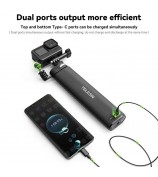 TELESIN TE-CSS-001 10000mAh Power Bank Selfie Stick Charging Handle Grip for GoPro / Sports Camera / Smart Phone