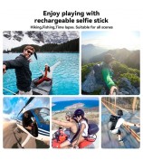 TELESIN TE-CSS-001 10000mAh Power Bank Selfie Stick Charging Handle Grip for GoPro / Sports Camera / Smart Phone