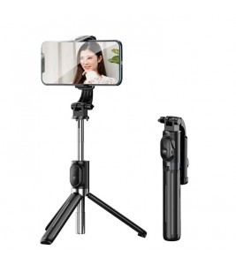 Z8 103cm Extendable Selfie Stick Tripod Cell Phone Holder Selfie Stick Stand with Wireless Remote Control - Black