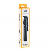 Z8 103cm Extendable Selfie Stick Tripod Cell Phone Holder Selfie Stick Stand with Wireless Remote Control - Black