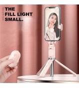 Z8 103cm Extendable Selfie Stick Tripod Cell Phone Holder Selfie Stick Stand with Wireless Remote Control - Black