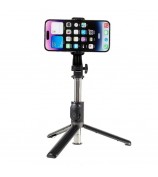 Z8 103cm Extendable Selfie Stick Tripod Cell Phone Holder Selfie Stick Stand with Wireless Remote Control - Black