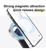 TELESIN WS-22005 Magnetic Phone Mini Selfie Stick Bluetooth Control Aluminum Alloy Tripod Telescopic Monopod for iPhone 12-15 Series