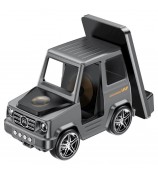 G63 6-in-1 Car Shape 15W Desktop Wireless Charger Bluetooth Speaker Clock Atmosphere Light - Grey