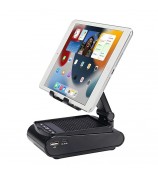 F25 Mobile Phone Holder with Bluetooth Speaker Multifunctional Folding Desktop Tablet Stand Portable Speaker