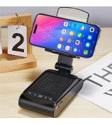 F25 Mobile Phone Holder with Bluetooth Speaker Multifunctional Folding Desktop Tablet Stand Portable Speaker