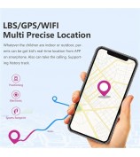 LT06 1.4 inch IPS Touch Screen GPS 4G Smart Watch IP67 Waterproof Watch with HD Camera Alarm Clock for Kids - Blue