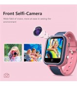 LT21 1.4-inch IPS Touch Screen Kids Smart Watch Step Counter Sports Watch Waterproof Bracelet with Camera Alarm Clock Location - Pink