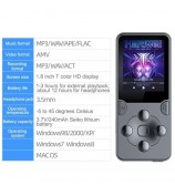 MROBO X-02 8GB 1.8-inch Screen Portable Student MP4 Player Music Video Player with FM Radio Voice Recording Function