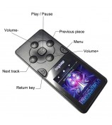 MROBO X-02 8GB 1.8-inch Screen Portable Student MP4 Player Music Video Player with FM Radio Voice Recording Function