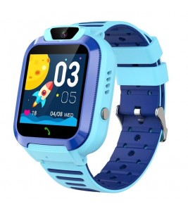 DH11 1.44" 4G Kids Watch WiFi LBS Tracker Position Touch Screen SOS Video Call Bracelet - Blue