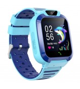 DH11 1.44" 4G Kids Watch WiFi LBS Tracker Position Touch Screen SOS Video Call Bracelet - Blue