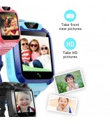 DH11 1.44" 4G Kids Watch WiFi LBS Tracker Position Touch Screen SOS Video Call Bracelet - Blue