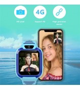 DH11 1.44" 4G Kids Watch WiFi LBS Tracker Position Touch Screen SOS Video Call Bracelet - Blue