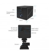 Okam App 3.0MP Wireless Night Vision Camera Home Security Mini Indoor WiFi Camera, No Memory Card