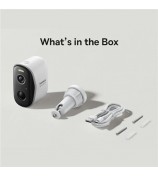 BASEUS Security N1 IP67 Waterproof AI Human Detection Two-Way Audio 2K Outdoor Camera, White