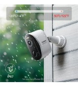 BASEUS Security N1 IP67 Waterproof AI Human Detection Two-Way Audio 2K Outdoor Camera, White