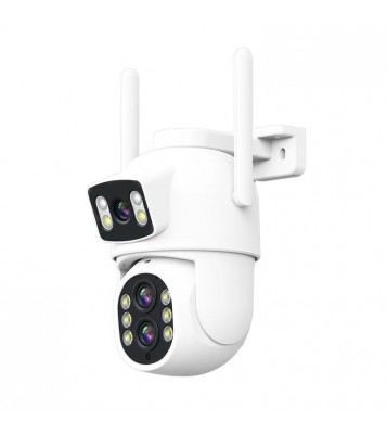 ESCAM QF500 5+5MP Dual Lens HD WiFi Camera Motion Detection Two-Way Audio Waterproof Security Camera - US Plug