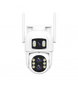 ESCAM QF500 5+5MP Dual Lens HD WiFi Camera Motion Detection Two-Way Audio Waterproof Security Camera - US Plug