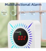 Tuya Smart WiFi Gas and Carbon Monoxide Detector 80dB Alarm CO Level Sensor