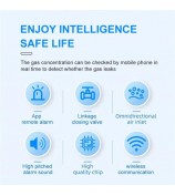 Tuya Smart Gas Alarm WiFi Combustible Natural Gas Leakage Detector Home Security Sensor