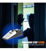 ABS + Stainless Steel Smart Door Stopper 120dB Anti-Theft Alarm for Hotel Home Office