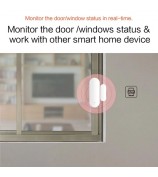 Tuya Smart WiFi Door Sensor Smart Home Open Close Detector Compatible with Alexa Google Home