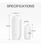 Tuya Smart WiFi Door Sensor Smart Home Open Close Detector Compatible with Alexa Google Home