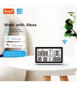 Tuya WiFi 3-in-1 Carbon Monoxide Temperature Humidity Detector CO Alarm Device