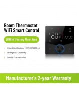 BHT-009GALW Tuya APP Control WiFi Smart Heating Thermostat LCD Display Weekly Programmable Digital Temperature Controller - Black