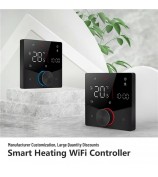 BHT-009GALW Tuya APP Control WiFi Smart Heating Thermostat LCD Display Weekly Programmable Digital Temperature Controller - Black