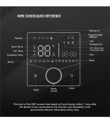 BHT-009GALW Tuya APP Control WiFi Smart Heating Thermostat LCD Display Weekly Programmable Digital Temperature Controller - Black