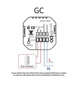 BHT-002 Boiler Heating Smart Thermostat 3.0-inch LCD Touch Screen WiFi Controller Panel - Black