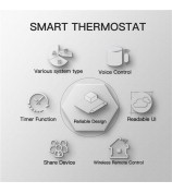 BHT-002 Boiler Heating Smart Thermostat 3.0-inch LCD Touch Screen WiFi Controller Panel - Black