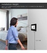BHT-002 Electric Floor Heating Smart Thermostat 3.0-inch LCD Touch Screen WiFi Controller Panel - Black